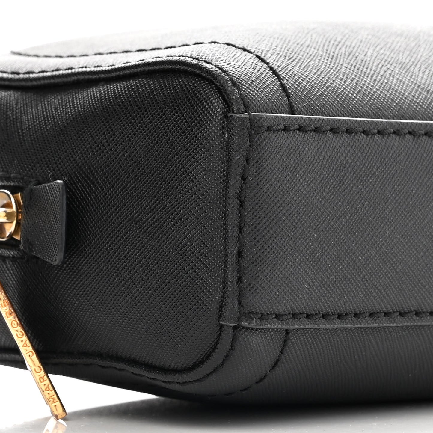 Saffiano Playback Boxed Dome Crossbody Black