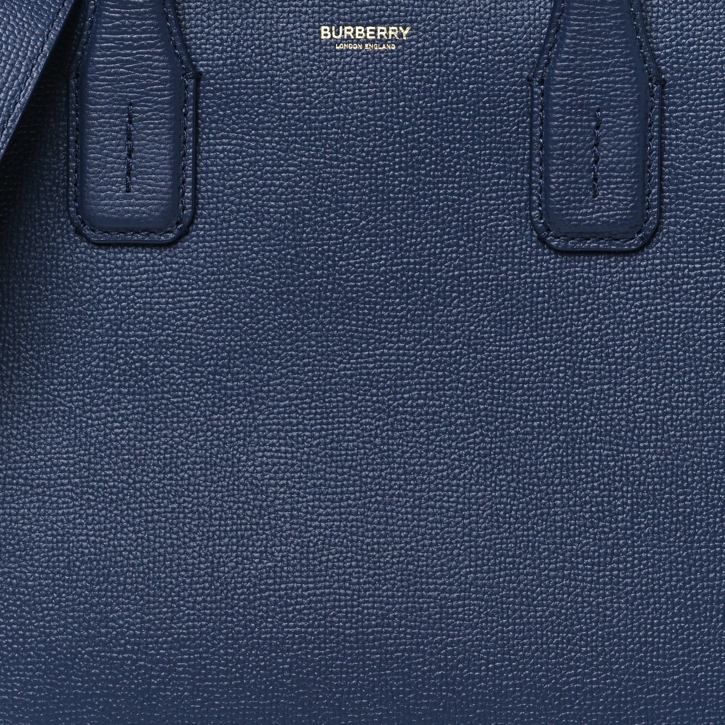 Derby Calfskin Vintage Check Medium Banner Tote Regency Blue