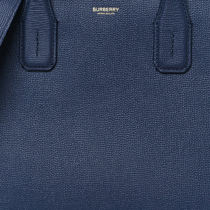Burberry Derby Calfskin Vintage Check Medium Banner Tote Regency Blue 9 of 11