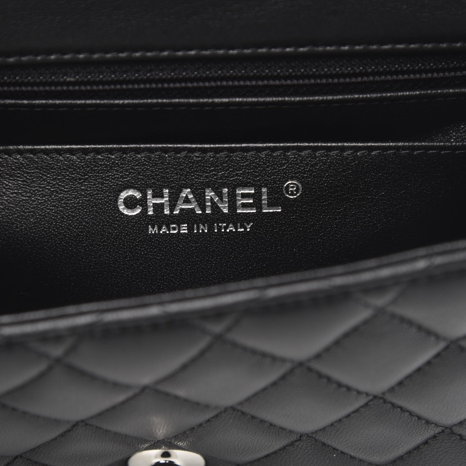 Chanel Lambskin Quilted Mini Square Flap Black 6 of 11