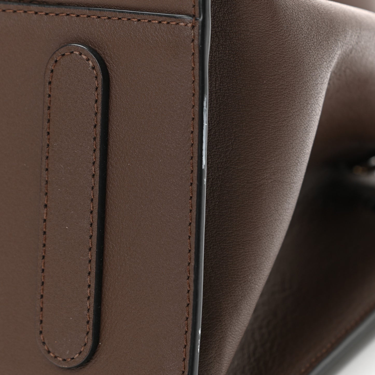 Calfskin Ottomar Monogram Medium Essential Tote Chestnut