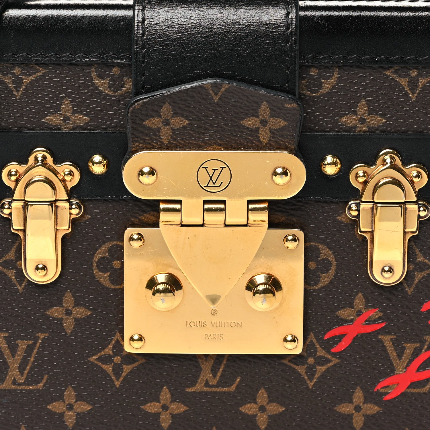 Louis Vuitton Monogram Petite Malle Black 7 of 11
