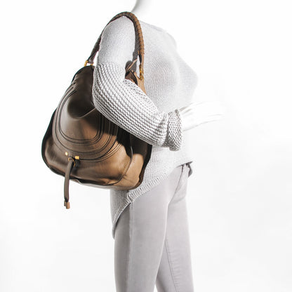 Chloe Calfskin Large Marcie Hobo Nut 4 of 16