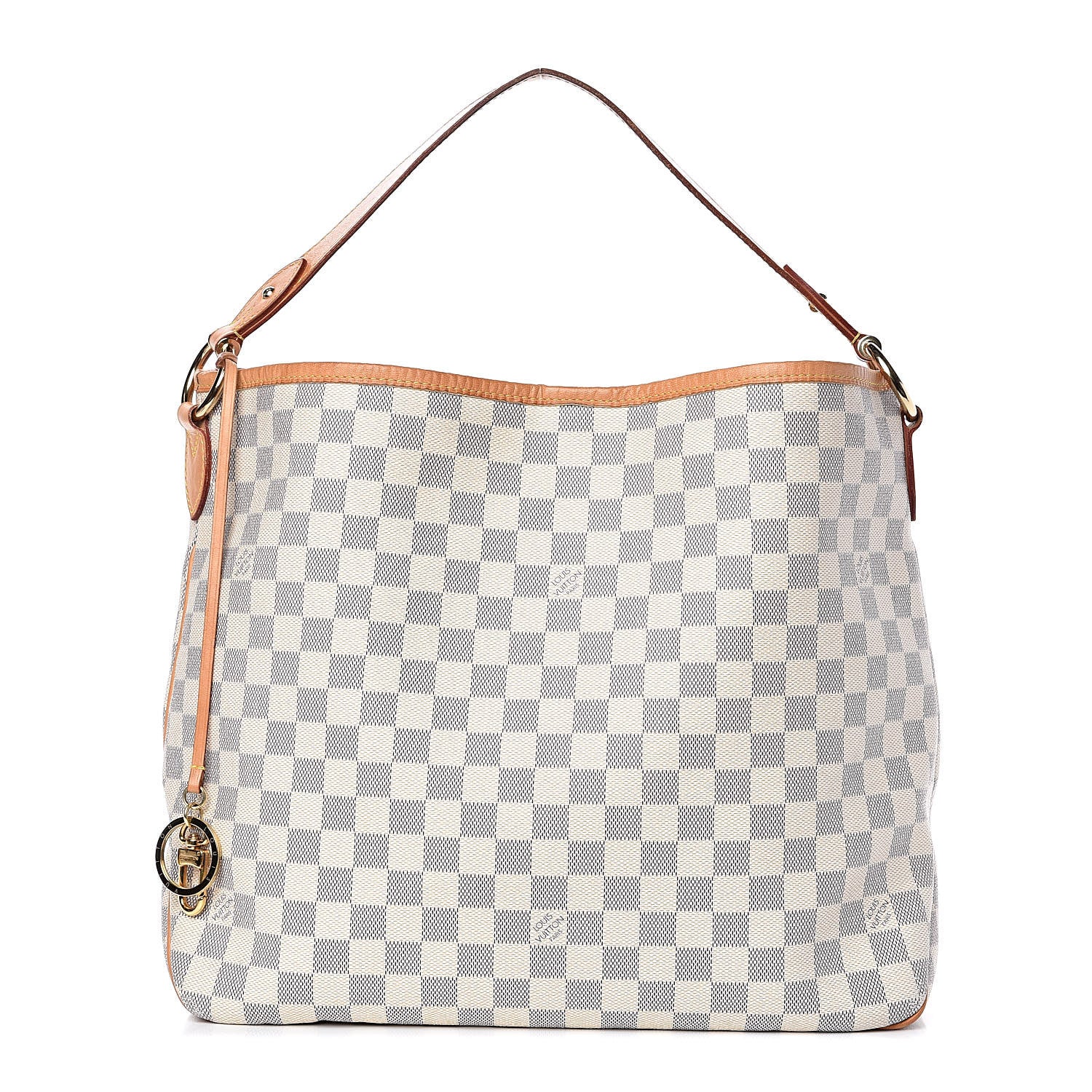 Louis Vuitton Damier Azur Delightful MM Rose Ballerine 1 of 19