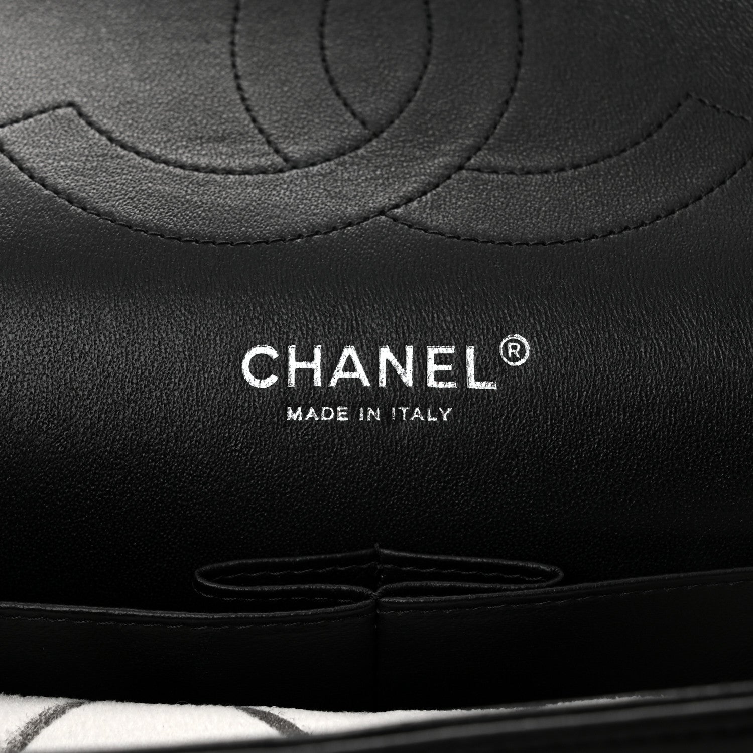 Chanel Lambskin Chevron Quilted Jumbo Double Flap So Black 6 of 10