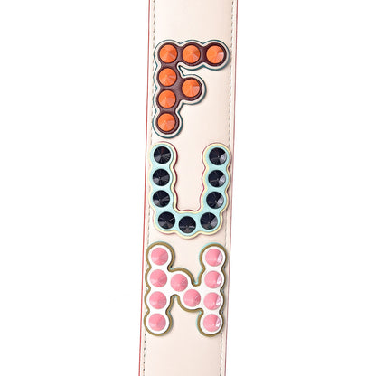 Fendi Vitello Dolce Fun Fair Studded Mini Strap You Camelia Multicolor 5 of 6