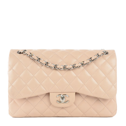 Chanel Caviar Quilted Jumbo Double Flap Light Pink 1 of 8