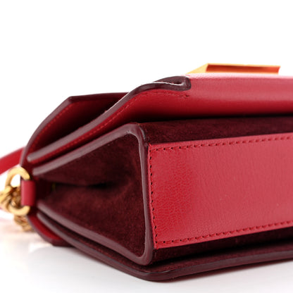 Givenchy Goatskin Suede Mini GV3 Shoulder Bag Pink Aubergine 15 of 19