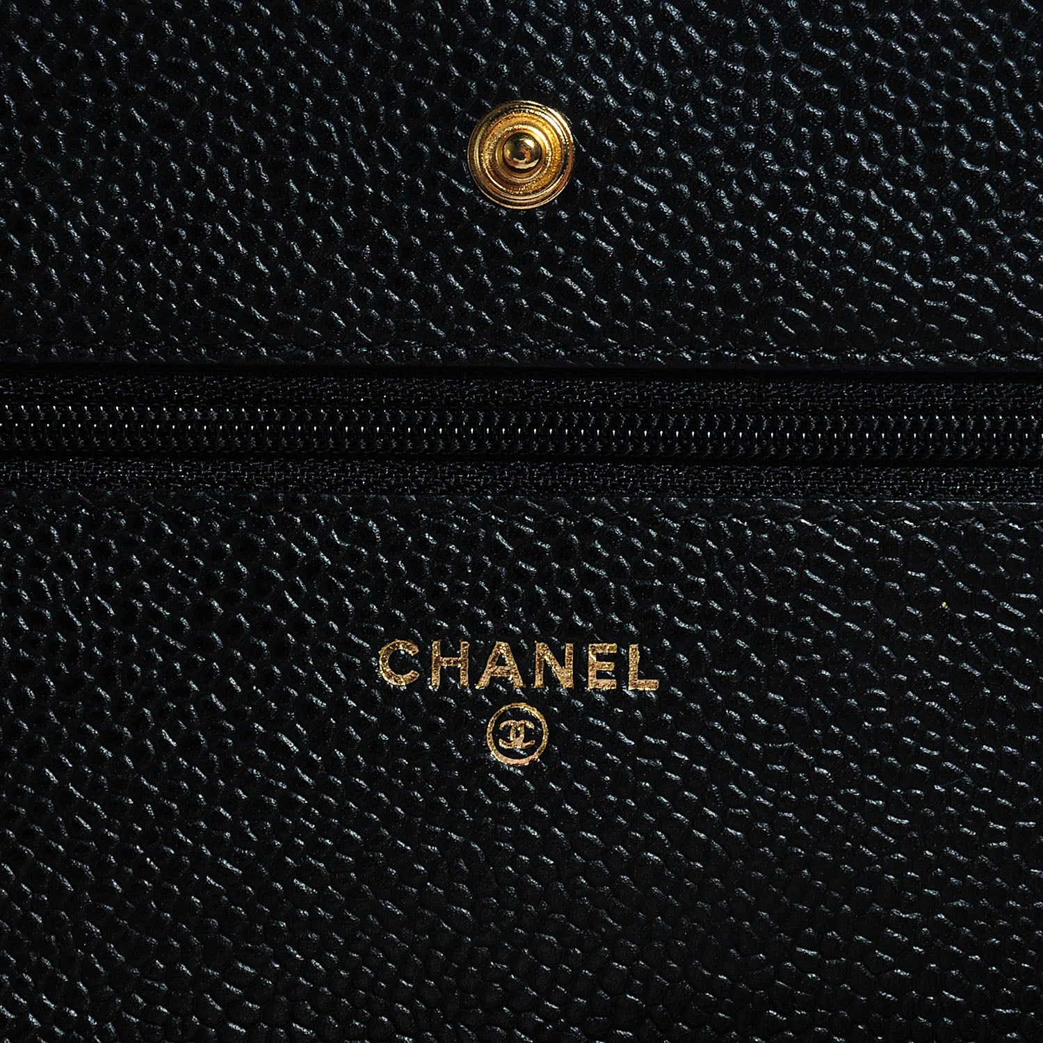 Chanel Caviar Wallet on Chain WOC Black 5 of 9