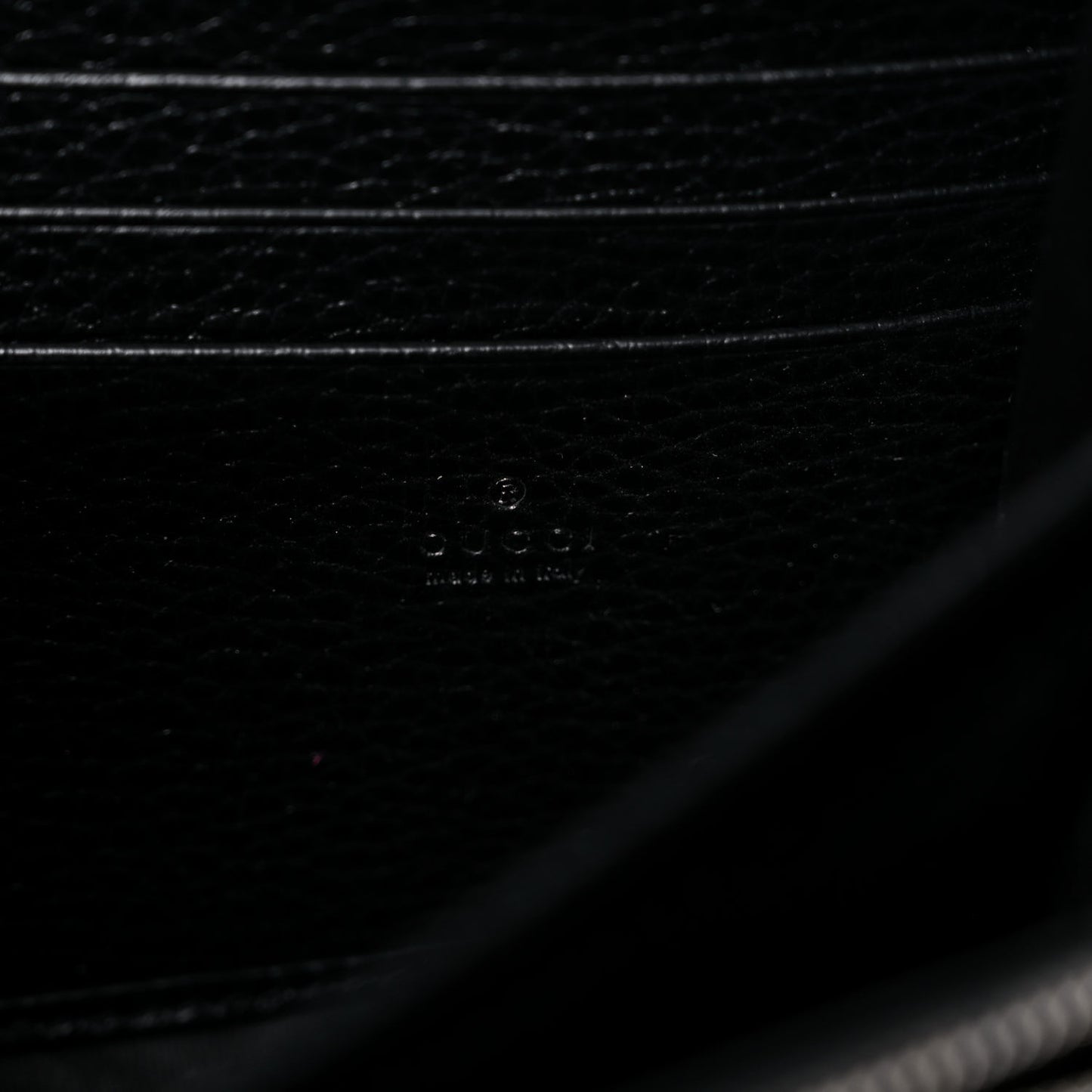 Calfskin Mini Dionysus Chain Wallet Black