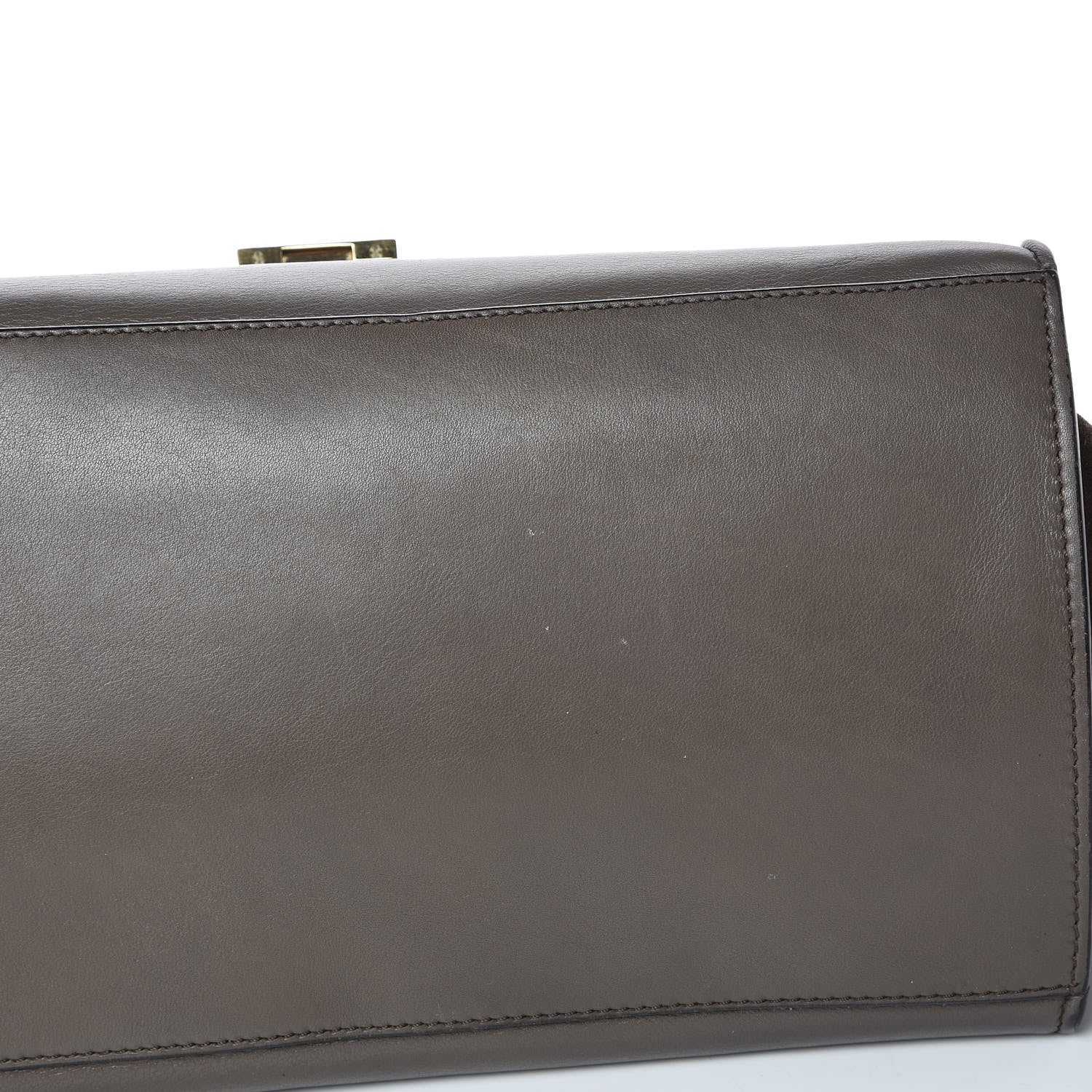 Celine Calfskin Suede Medium Tri-Color Trapeze Taupe 16 of 23
