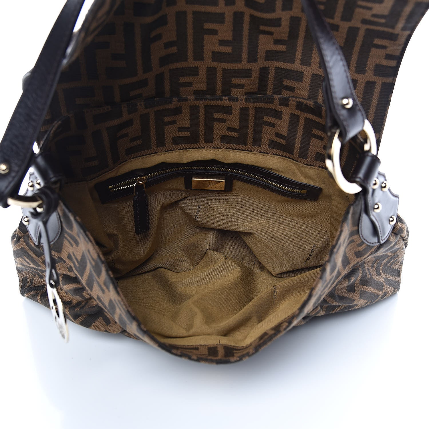 Fendi Zucca Small Chef Shoulder Bag Tobacco 5 of 9