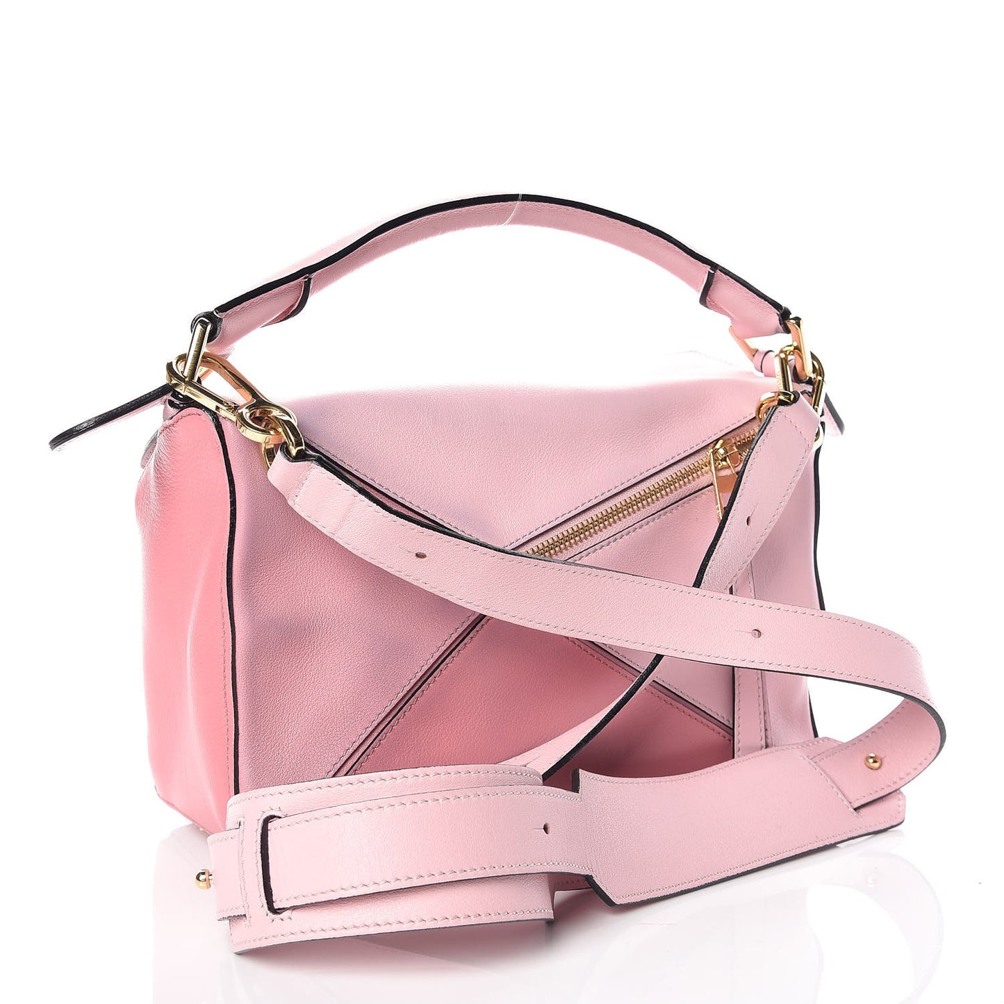 Calfskin Small Puzzle Bag Soft Pink