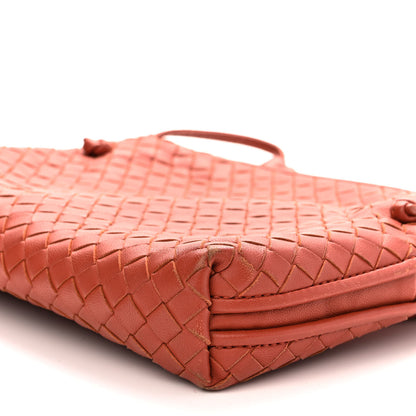 Bottega Veneta Nappa Intrecciato Nodini Crossbody Messenger Red 9 of 10