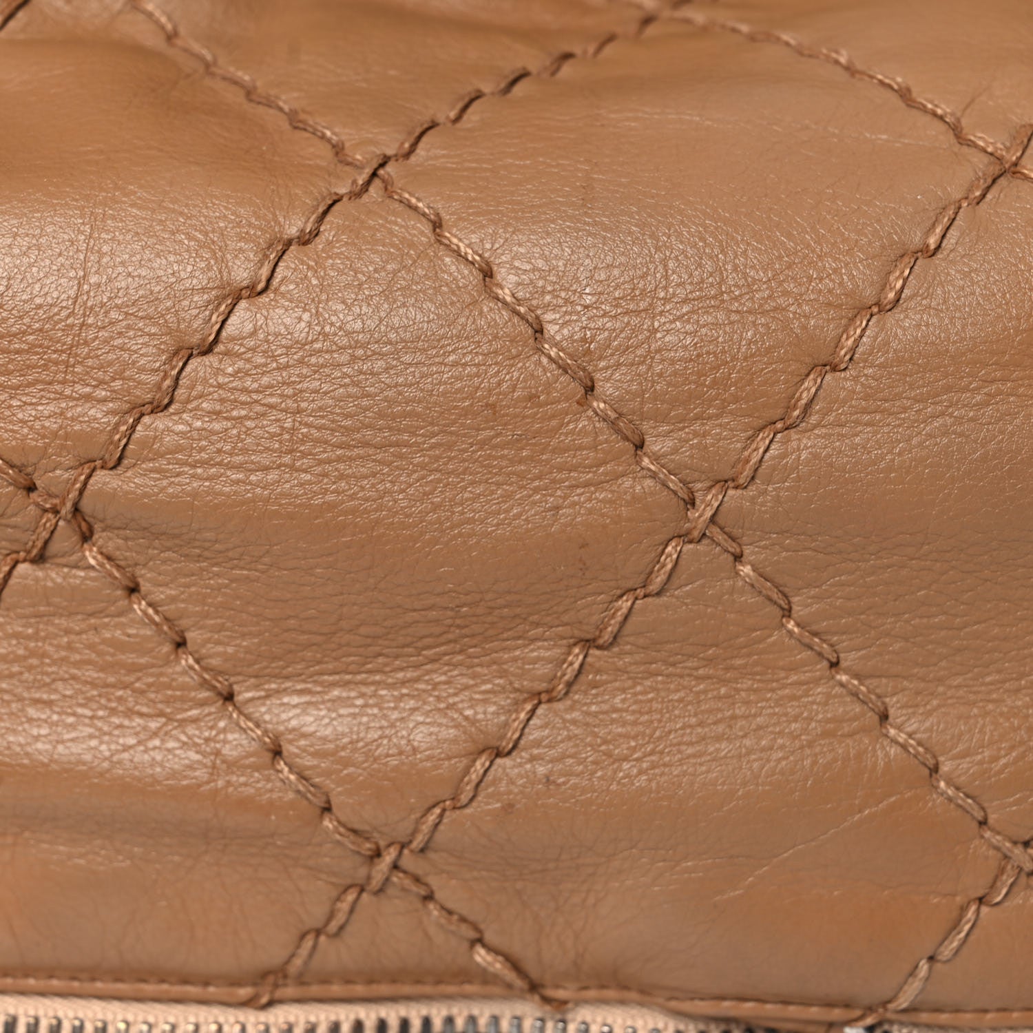 Chanel Lambskin Stitched Expandable Tote Beige 33 of 33