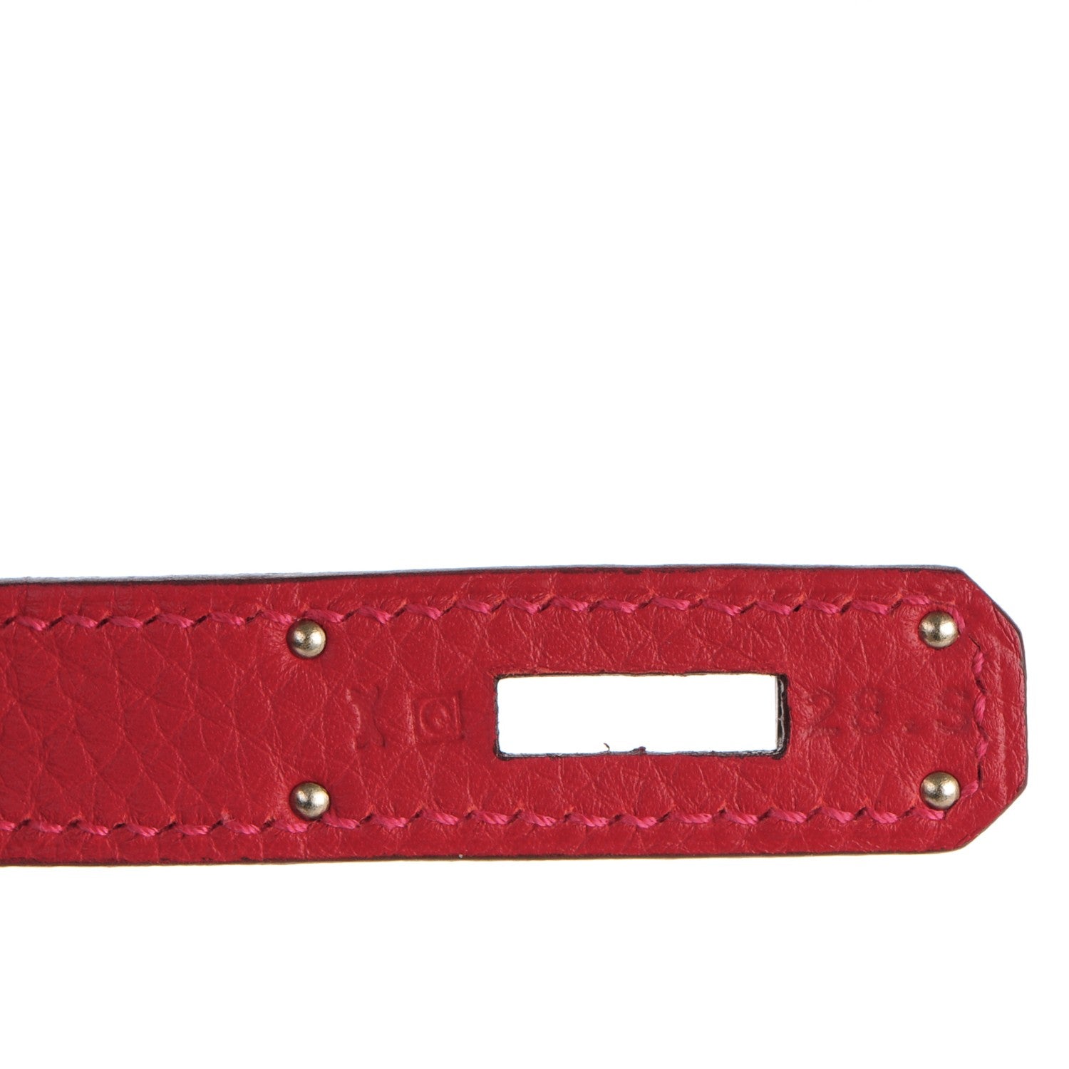 Hermes Taurillon Clemence Birkin 40 Rouge Casaque 7 of 30