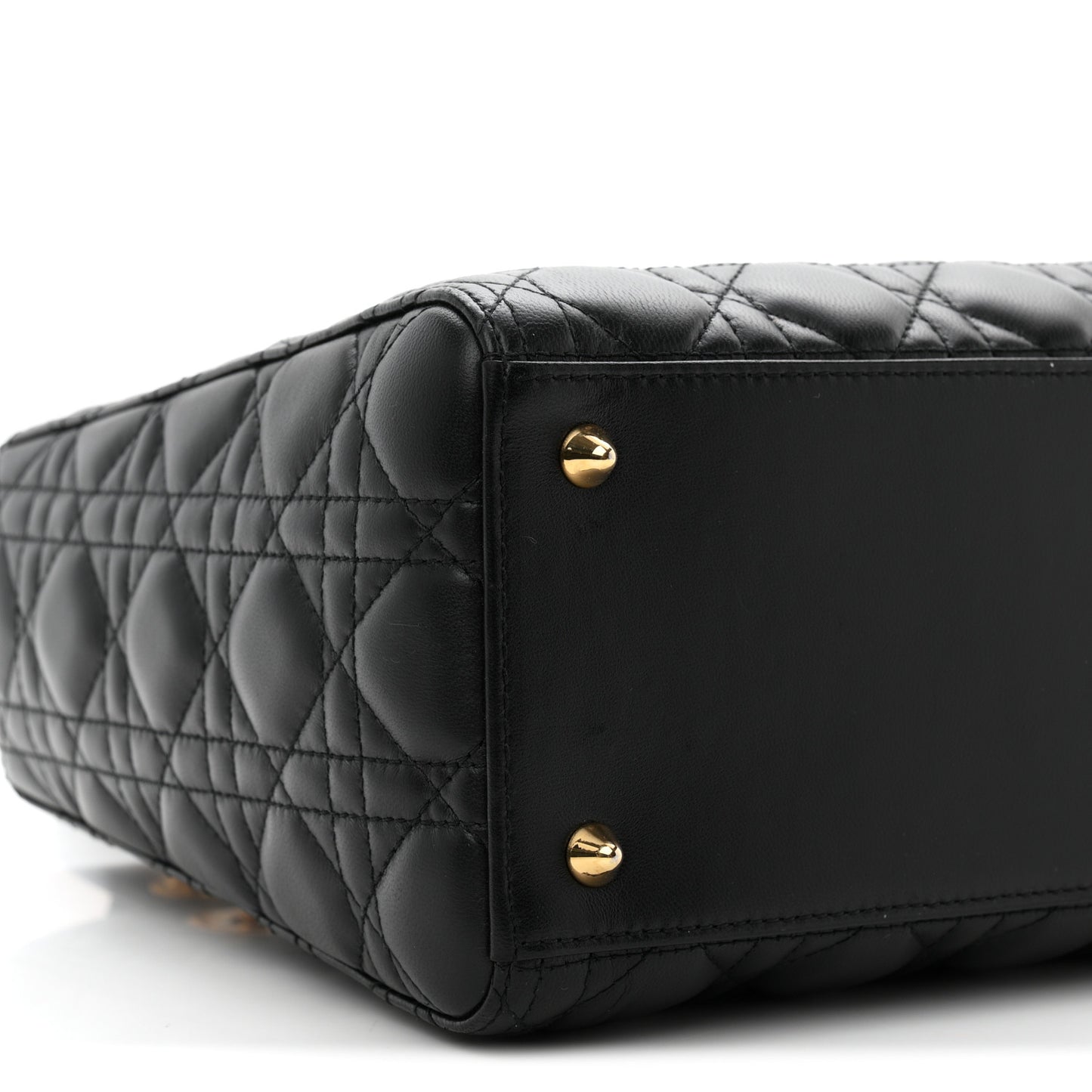 Lambskin Cannage Medium Lady Dior Black