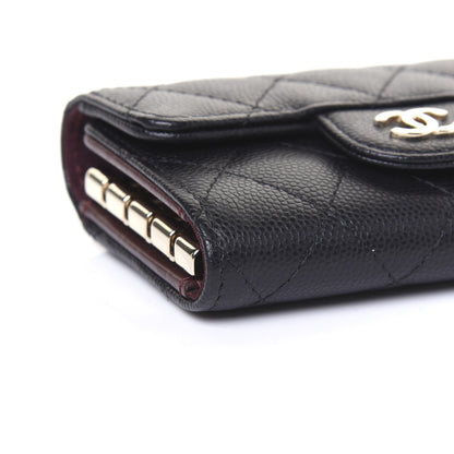 Chanel Caviar Quilted Classic 4 Key Holder Wallet Black 6 of 15