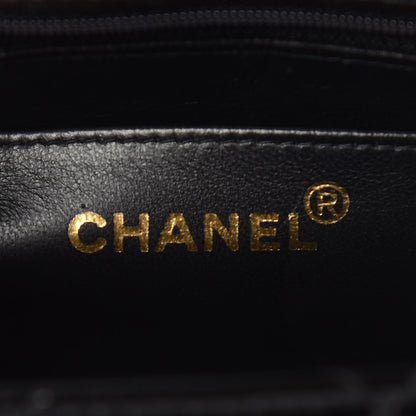 Chanel Glazed Calfskin Stitched Shoulder Flap Bag Black 6 of 13