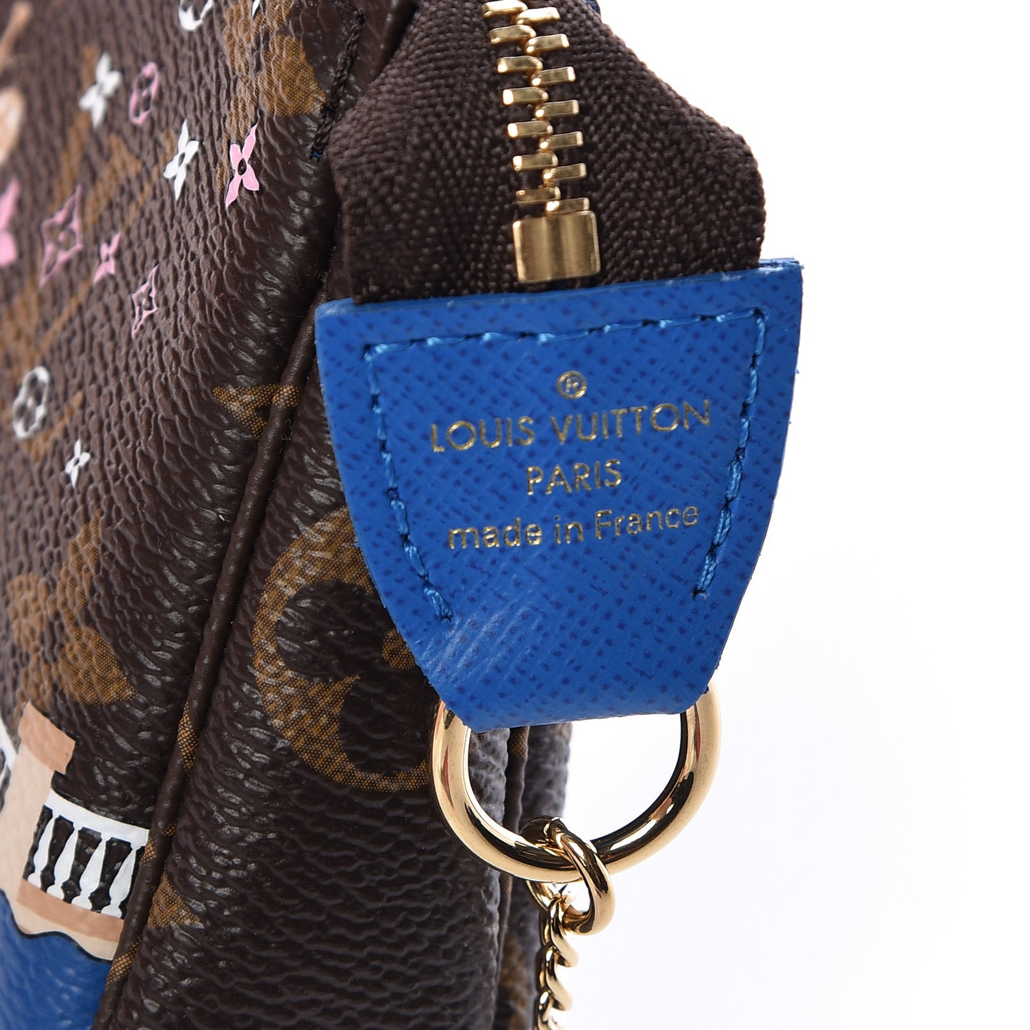 Monogram 2019 Christmas Animation Mini Venice Pochette Accessories Blue