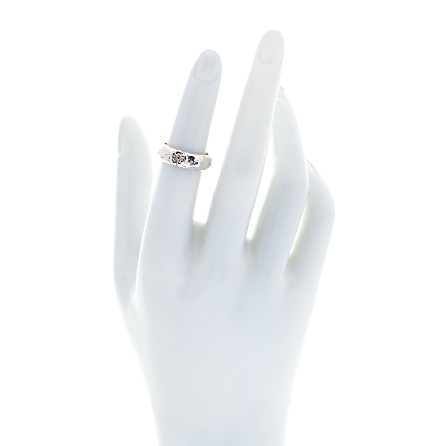 Sterling Silver Flower Ring 49 5