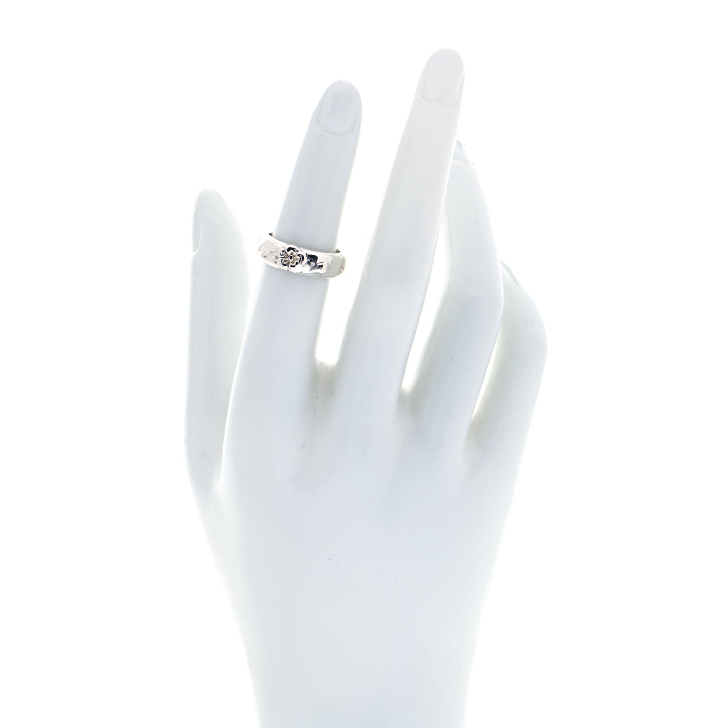 Tiffany Sterling Silver Flower Ring 49 5 2 of 5