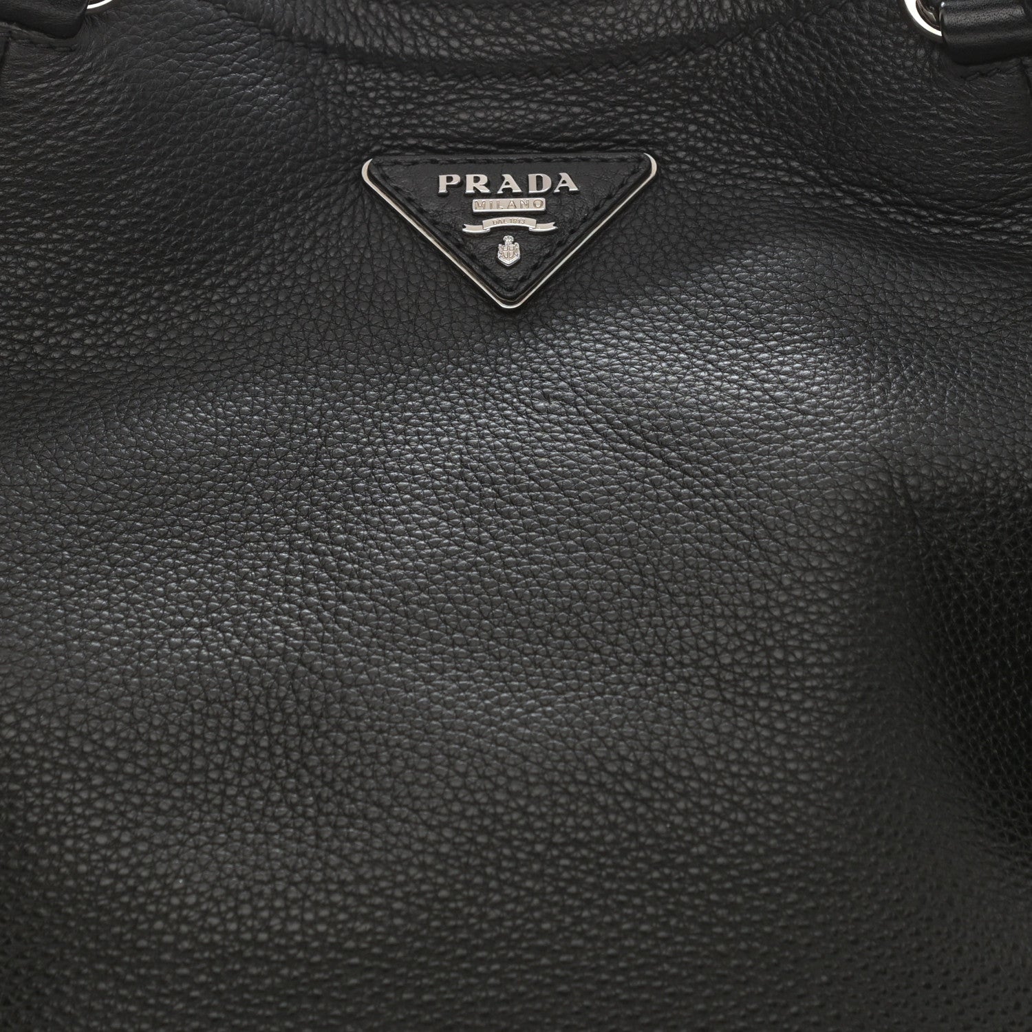 Prada Vitello Daino Shopping Tote Black 8 of 8