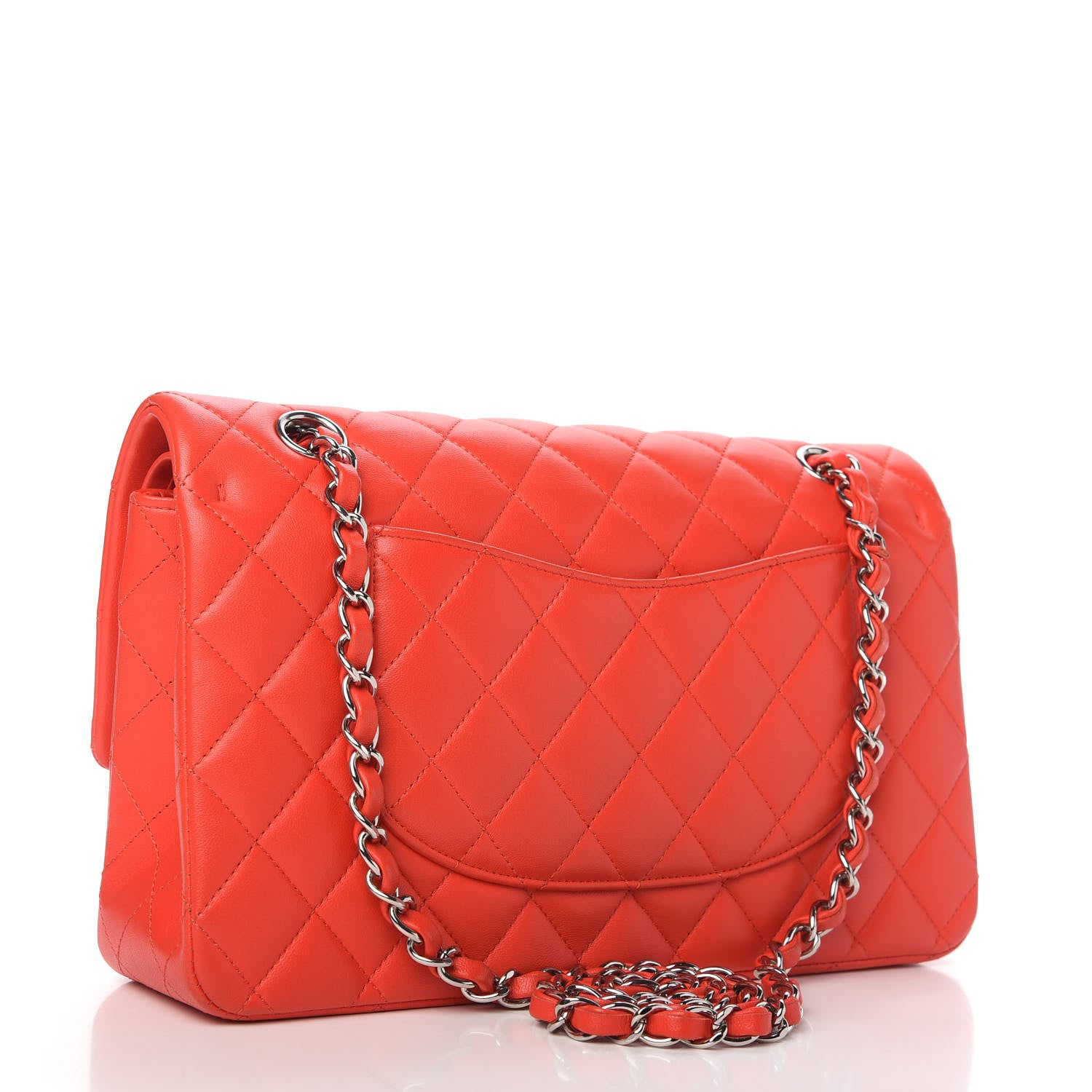 Chanel Lambskin Quilted Medium Double Flap Red 3 of 11