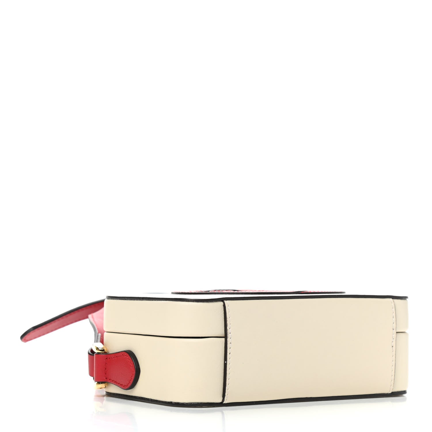 Gucci Vitello Eclipse Mini Interlocking G Shoulder Bag Mystic White Hibiscus Red 3 of 8