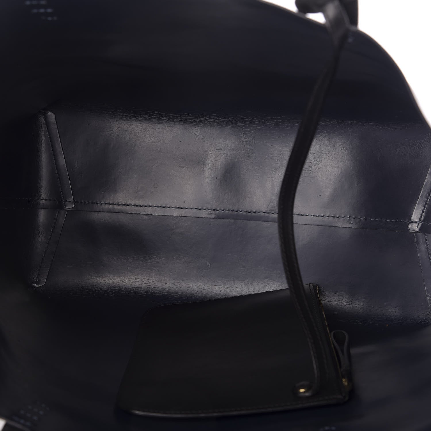 Mansur Gavriel Calfskin Shopping Tote Black Blu 5 of 13