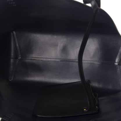 Mansur Gavriel Calfskin Shopping Tote Black Blu 5 of 13