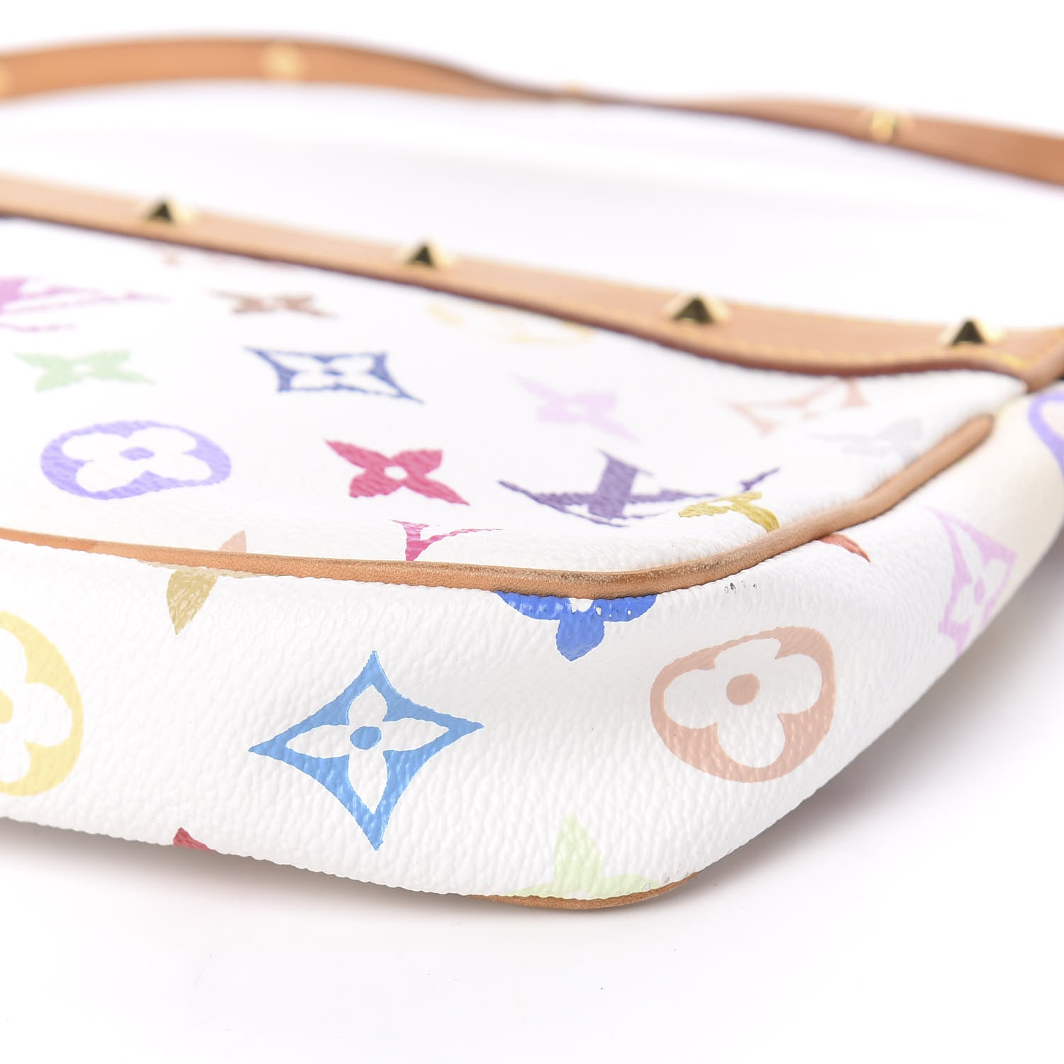 Louis Vuitton Monogram Multicolor Pochette Accessories White 11 of 11