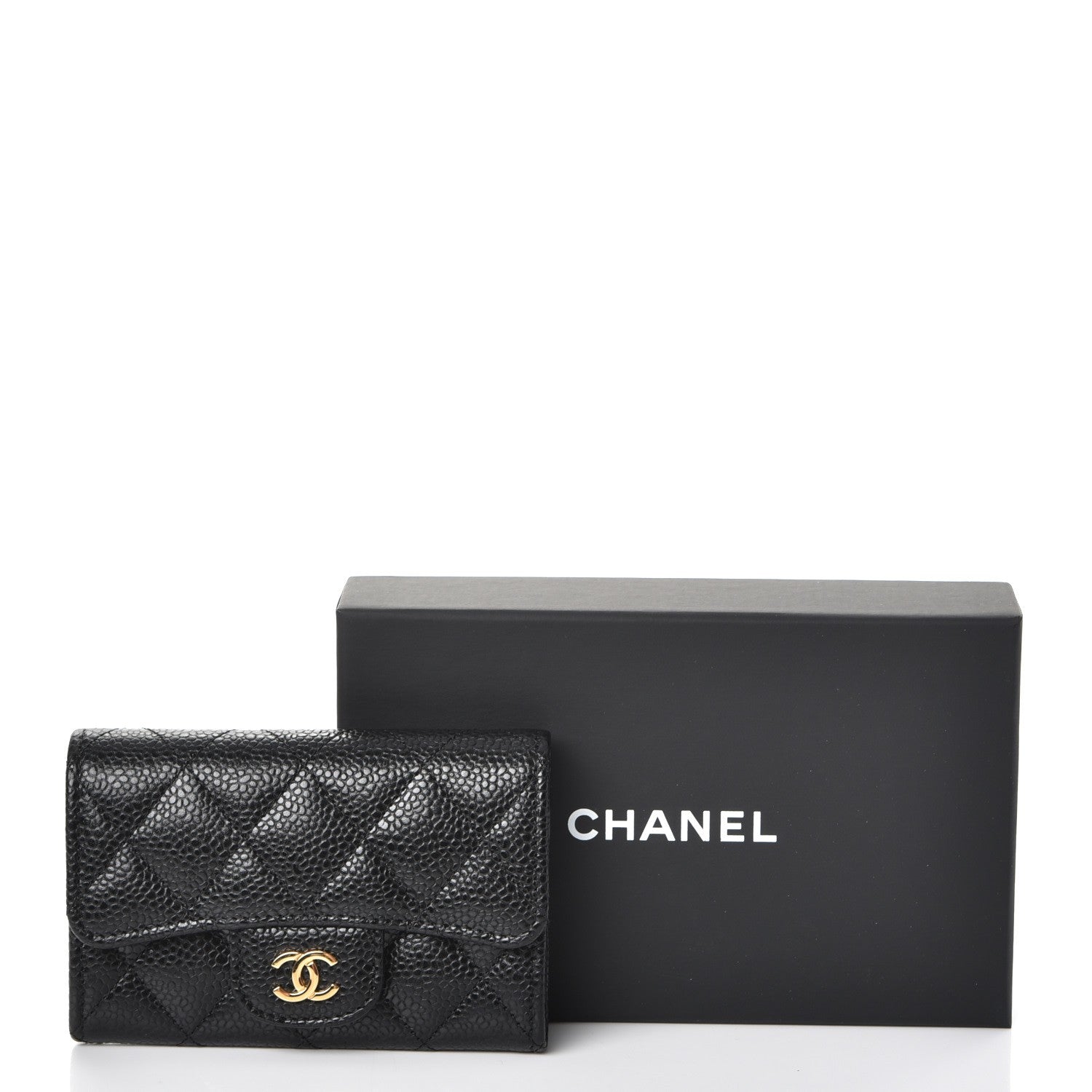 Chanel Caviar Quilted Flap Card Holder Black 9 of 9