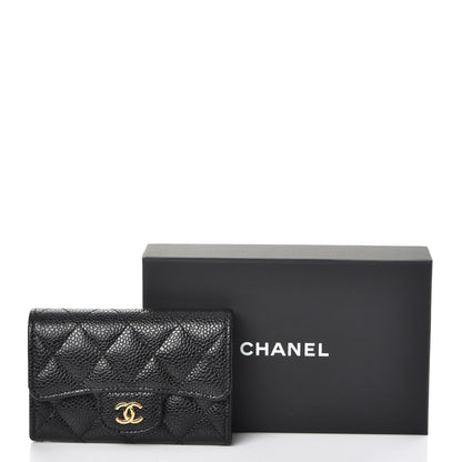 Chanel Caviar Quilted Flap Card Holder Black 9 of 9