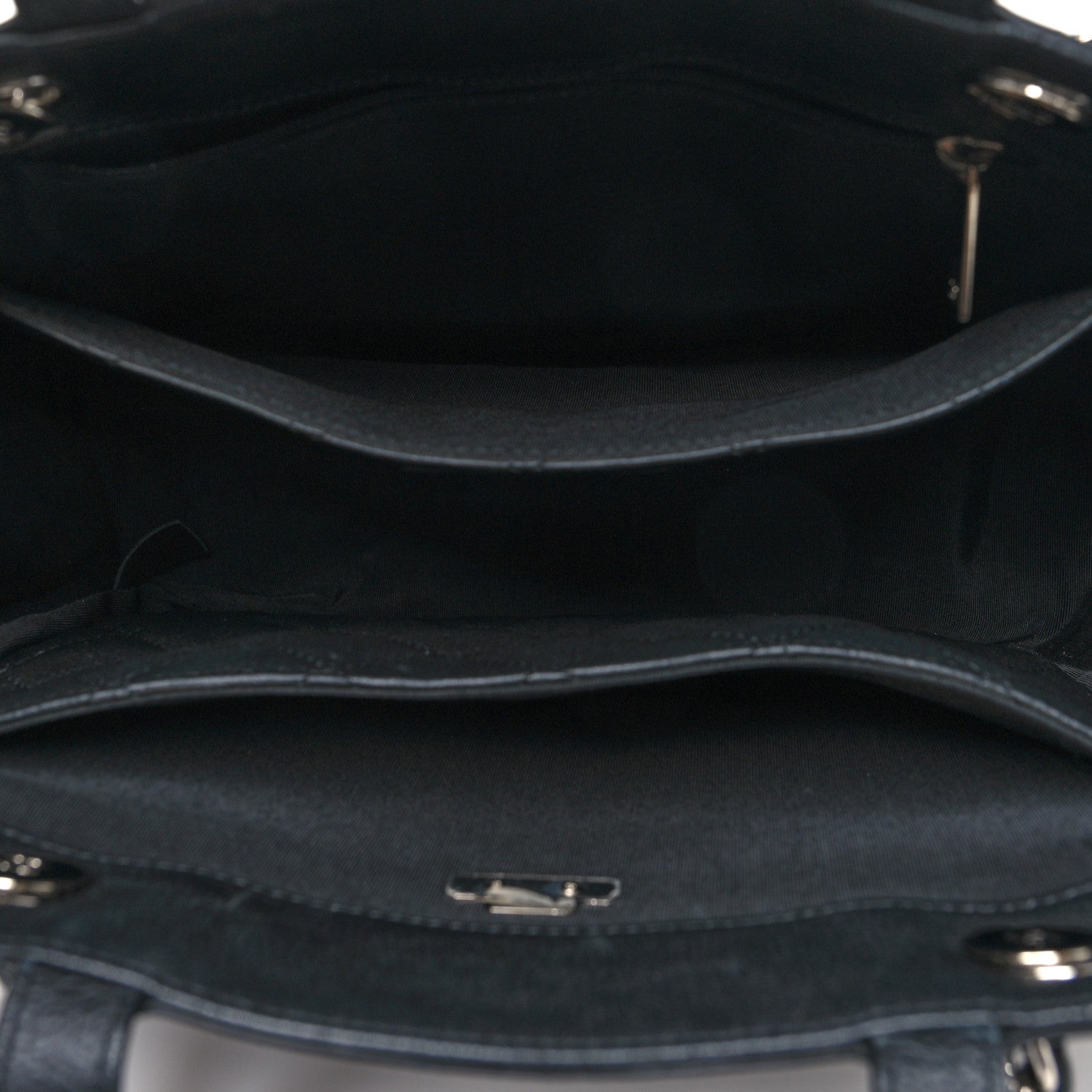 Chanel Caviar Quilted Small CC Box Shopping Tote Black 7 of 15