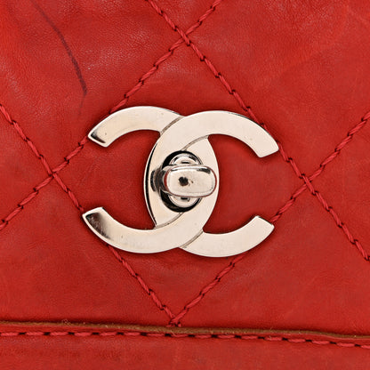 Chanel Calfskin Quilted Medium Natural Beauty Flap Red 11 of 11