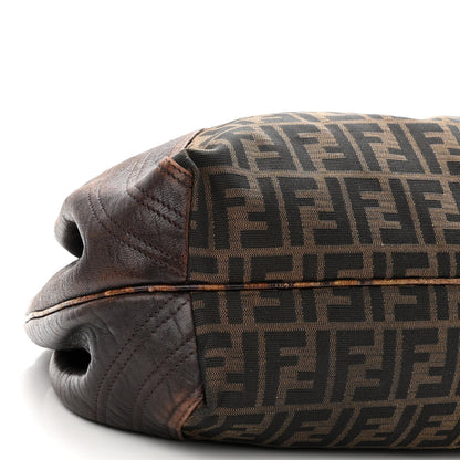 Fendi Zucca Nappa Nuvolata Vitello Tortuga Spy Tobacco Moro 10 of 17