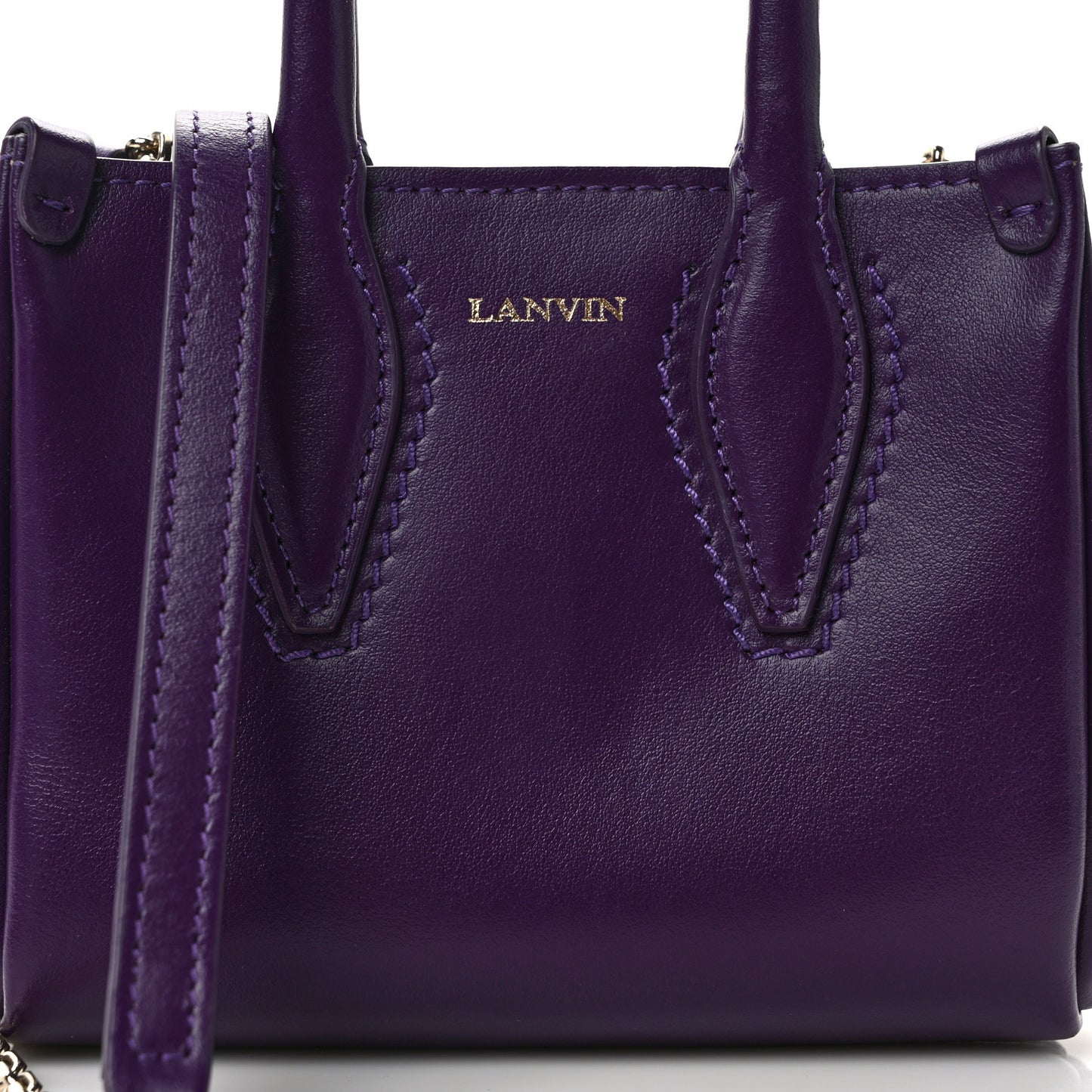 Smooth Calfskin Micro Le Journee Dark Purple