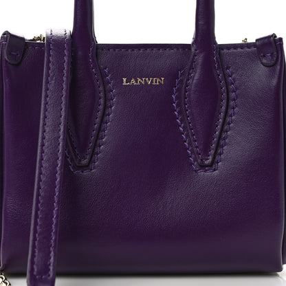Lanvin Smooth Calfskin Micro Le Journee Dark Purple 7 of 9