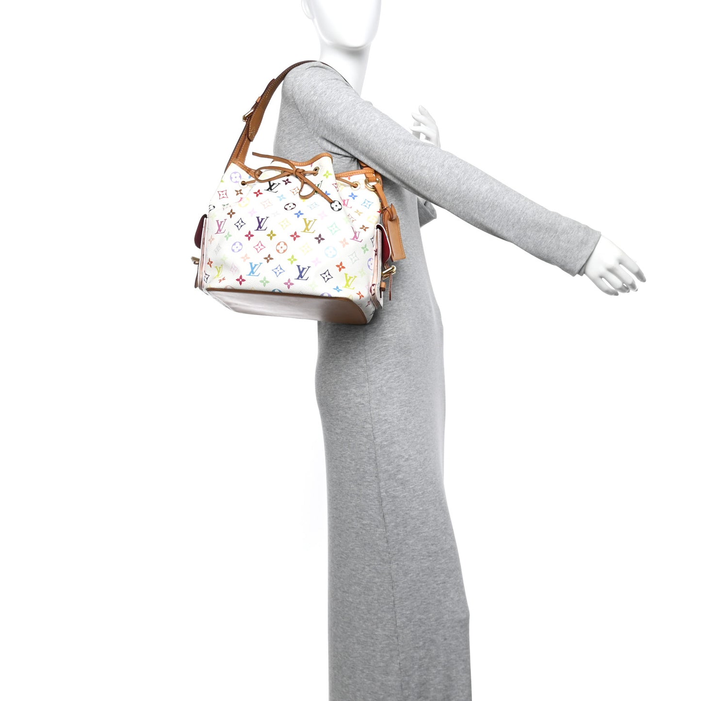 Monogram Multicolor Petit Noe White
