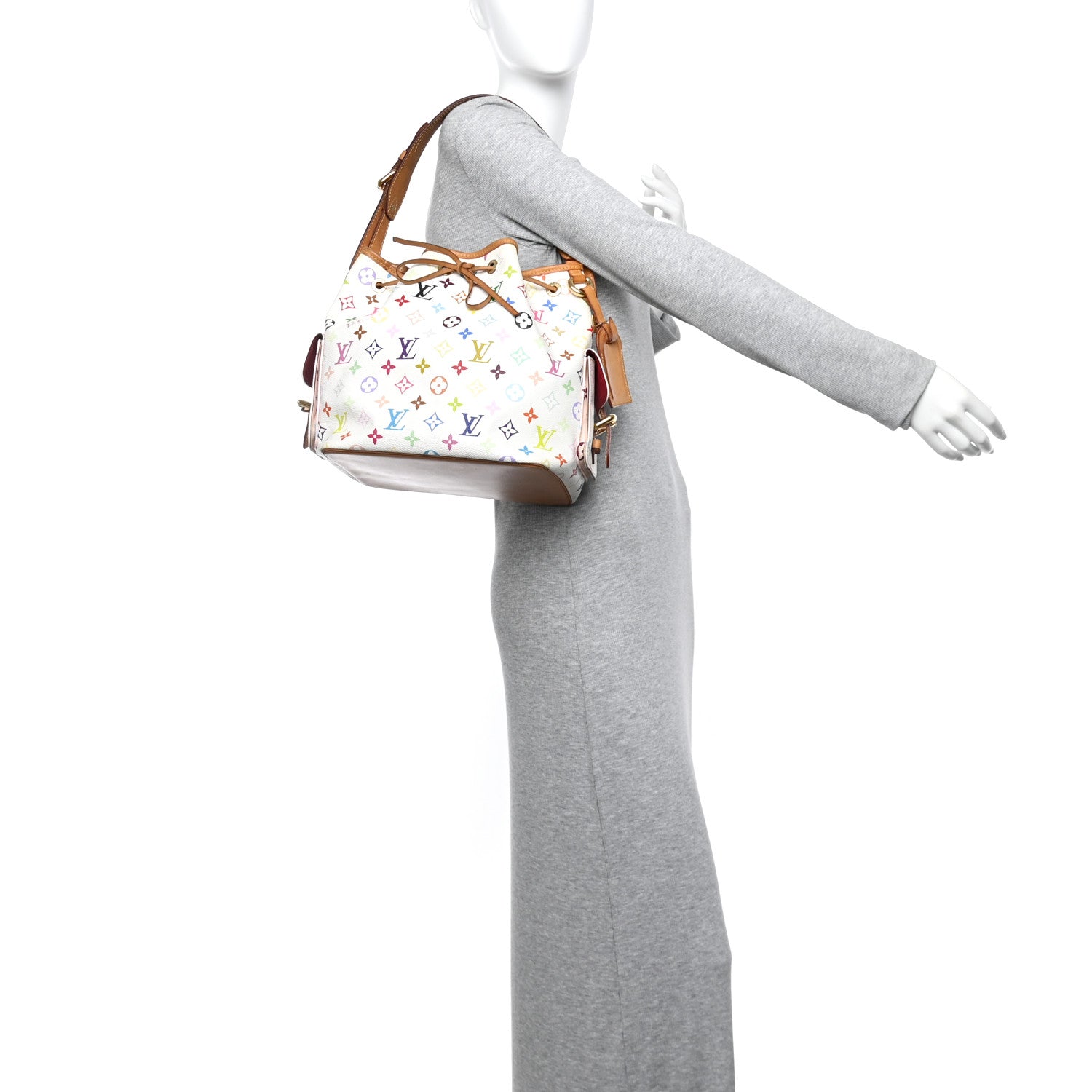 Louis Vuitton Monogram Multicolor Petit Noe White 2 of 10