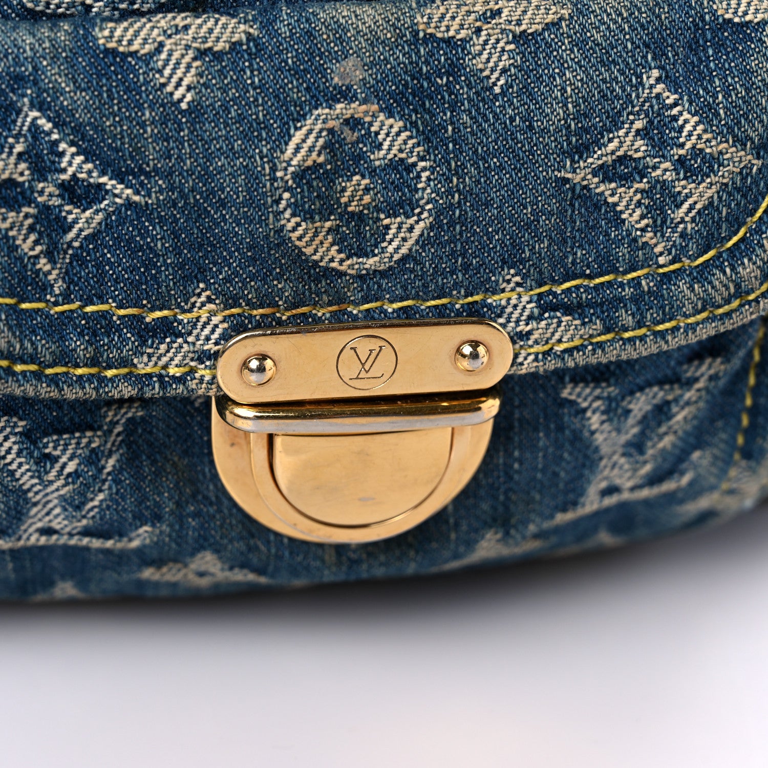 Louis Vuitton Denim Baggy GM Blue 19 of 23