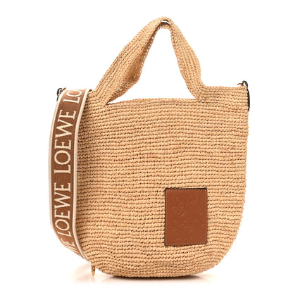 Loewe Raffia Mini Slit Tote Bag Natural Tan 1 of 9