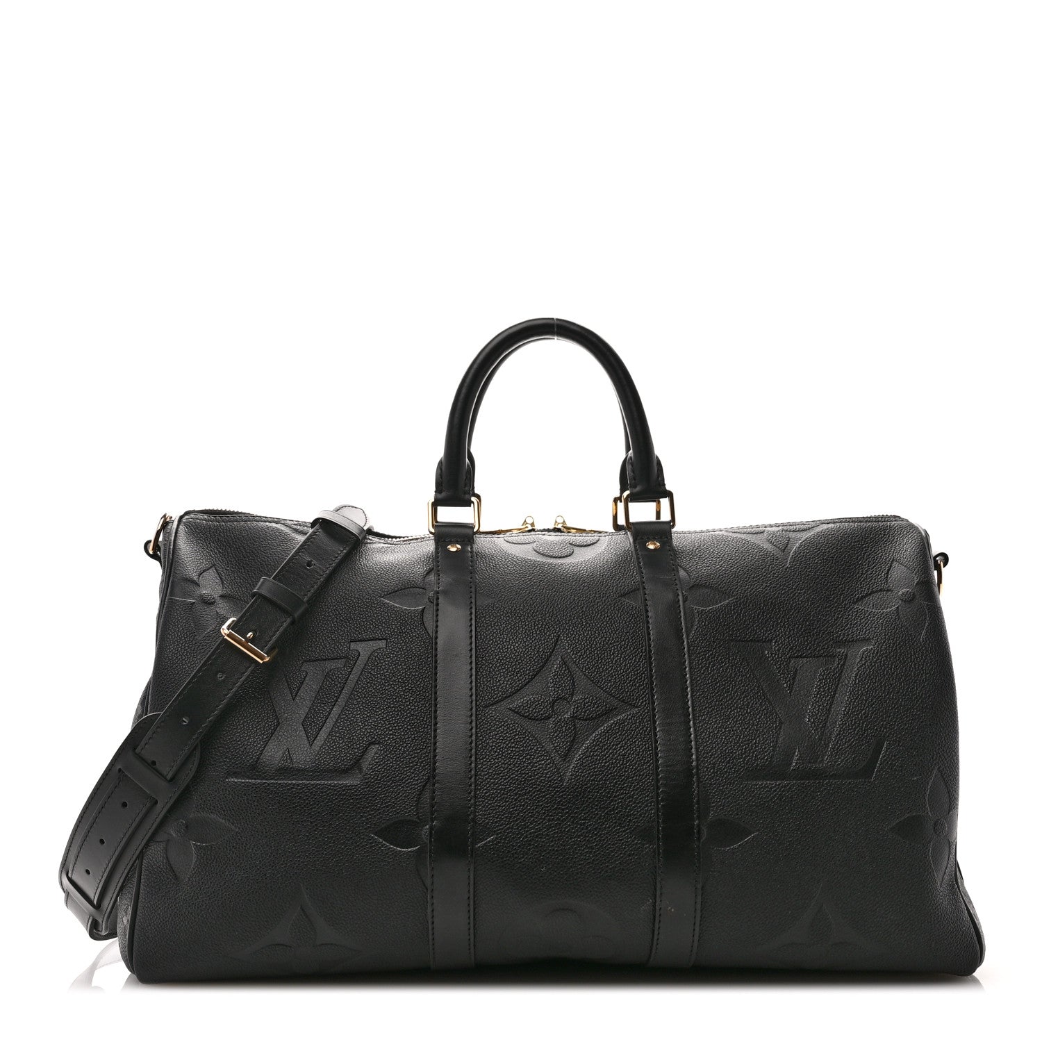 Louis Vuitton Empreinte Monogram Giant Keepall Bandouliere 45 Black 1 of 9