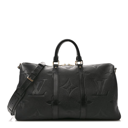 Louis Vuitton Empreinte Monogram Giant Keepall Bandouliere 45 Black 1 of 9