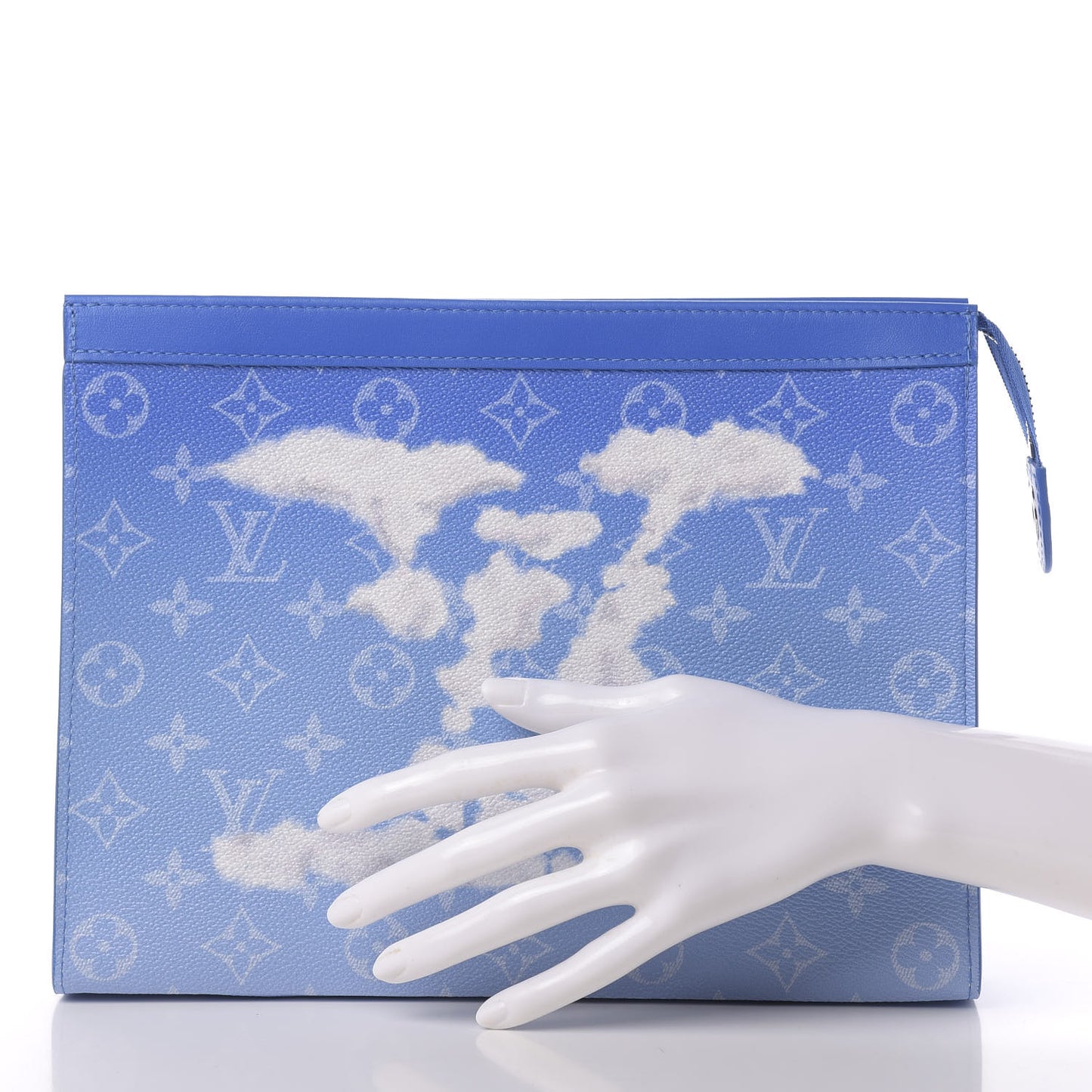 Monogram Clouds Pochette Voyage MM A4 Blue