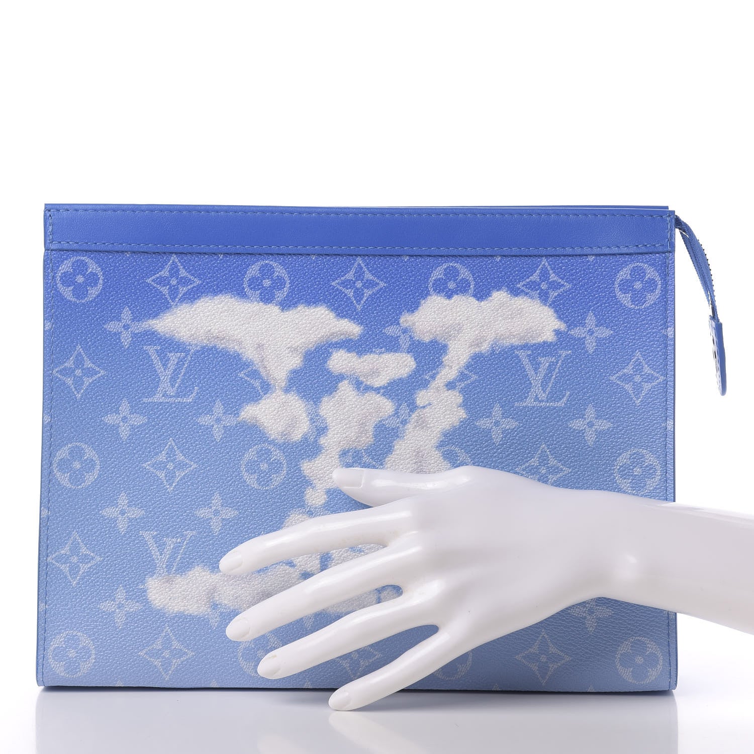 Louis Vuitton Monogram Clouds Pochette Voyage MM A4 Blue 2 of 10