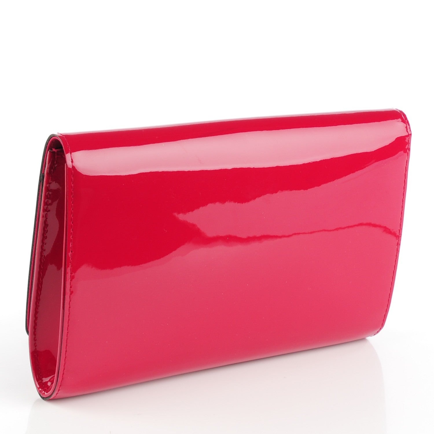 Louis Vuitton Patent Louise Clutch Rose Indien 3 of 7