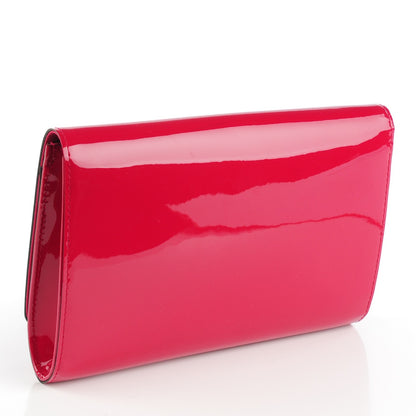 Louis Vuitton Patent Louise Clutch Rose Indien 3 of 7