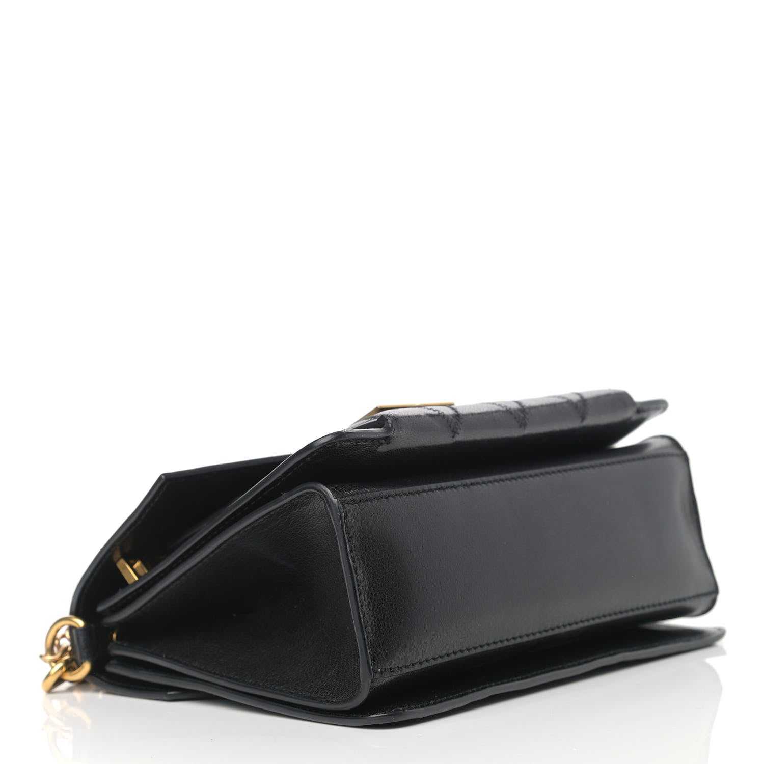 Givenchy Goatskin Quilted Small GV3 Shoulder Bag Black 4 of 12